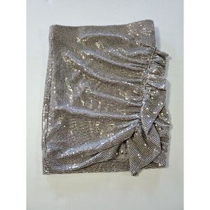 Astr The Label Xs Sequin Skirt